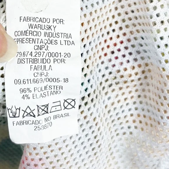 Farm Rio Floral Mesh Shirt Size P - Picture 3 of 7